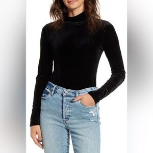 Articles Of Society Velvet Dreams Long Sleeve Bodysuit Size M NWOT